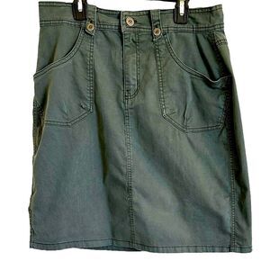 Gloria Vanderbilt cotton blend gorpcore skirt women 10